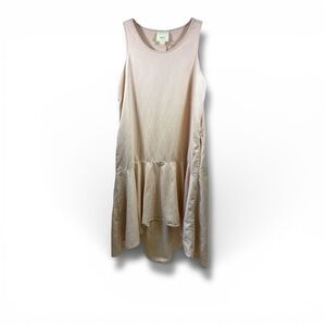 Maeve Anthropologie Camellia Dropwaist Dress in Rose Size M